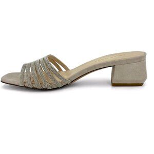 NEW PELLE MODA Imery Low Heel Sandals in dark taupe for women 725 2j9